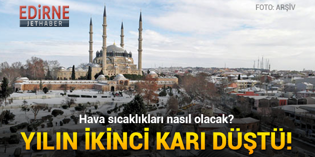 Yılın İkinci Karı Düştü!