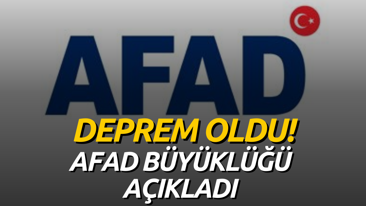 Elazığ'da Deprem Oldu! AFAD Depremin Büyüklüğünü Açıkladı