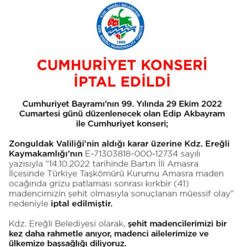 Edip Akbayram Konseri Valilik Tarafından İptal Edildi