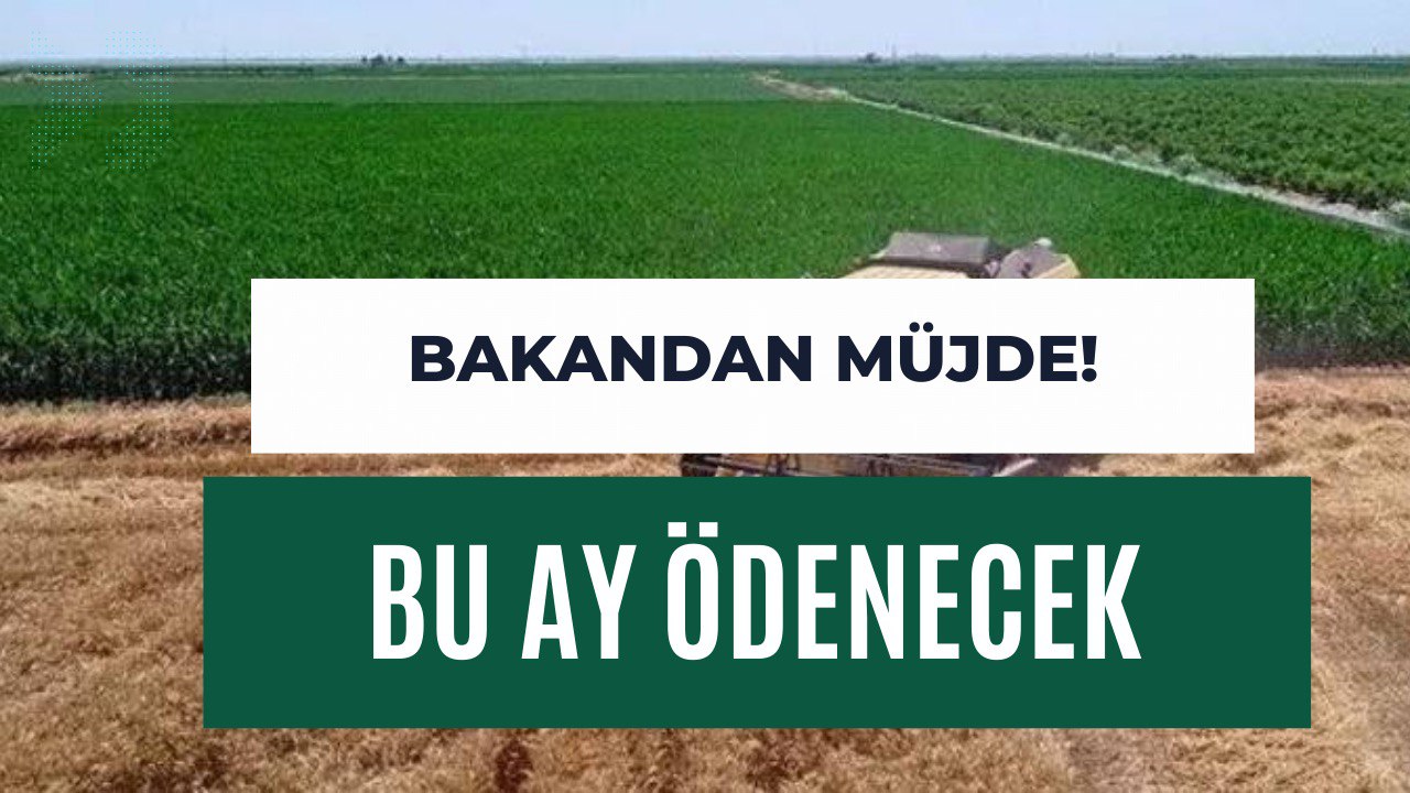 Bakan Kirişçi'den Üreticilere Müjde! Ödemeler Öne Alındı