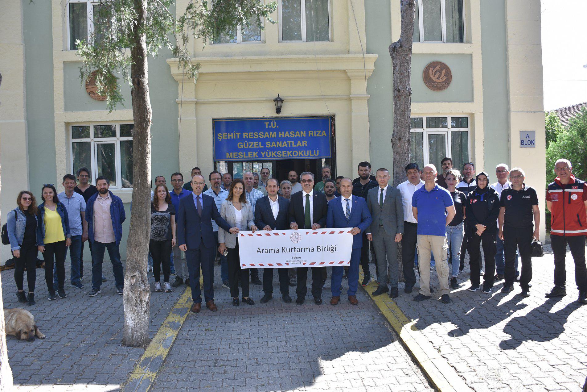 Edirne Milli Eğitim Müdürlüğünde Arama ve Kurtarma Birliği Hazırlandı