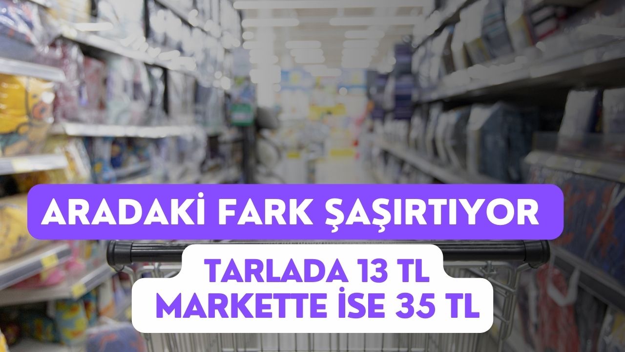 Aradaki Fark Şaşırtıyor! Tarlada 13 TL Markette İse 35 TL