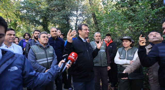 İBB Başkanı Küçük Çamlıca Korusunda İnceleme Yaptı