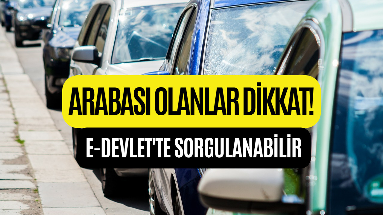 Arabası Olan Dikkat Etmeli! e-Devlet'ten Sorgulanabilir