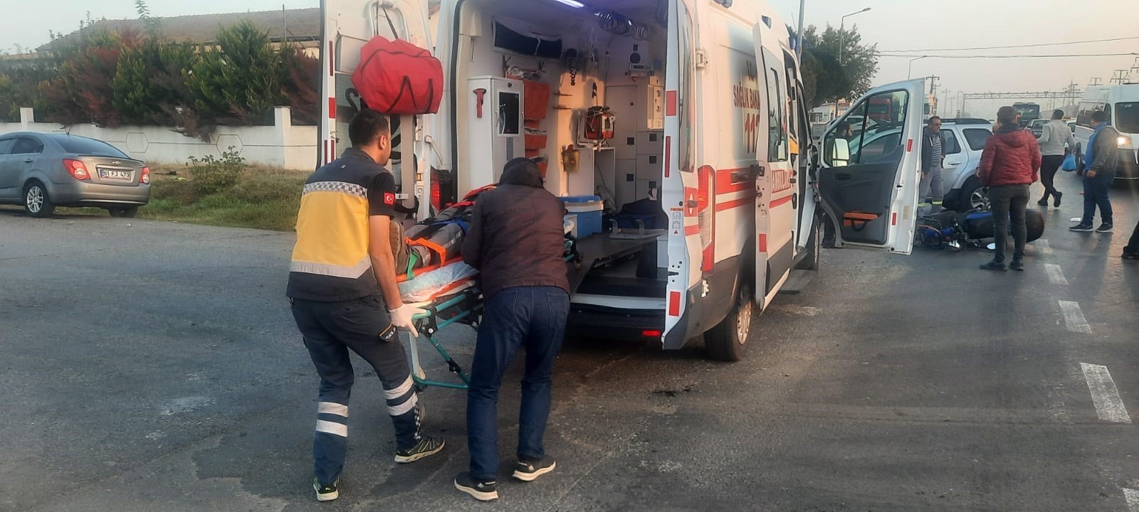 Tekirdağ'da Otomobil ile Bisiklet Çarpıştı!