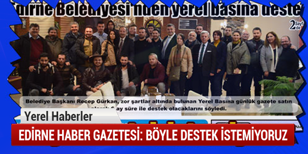 "Böyle Destek İstemiyoruz"