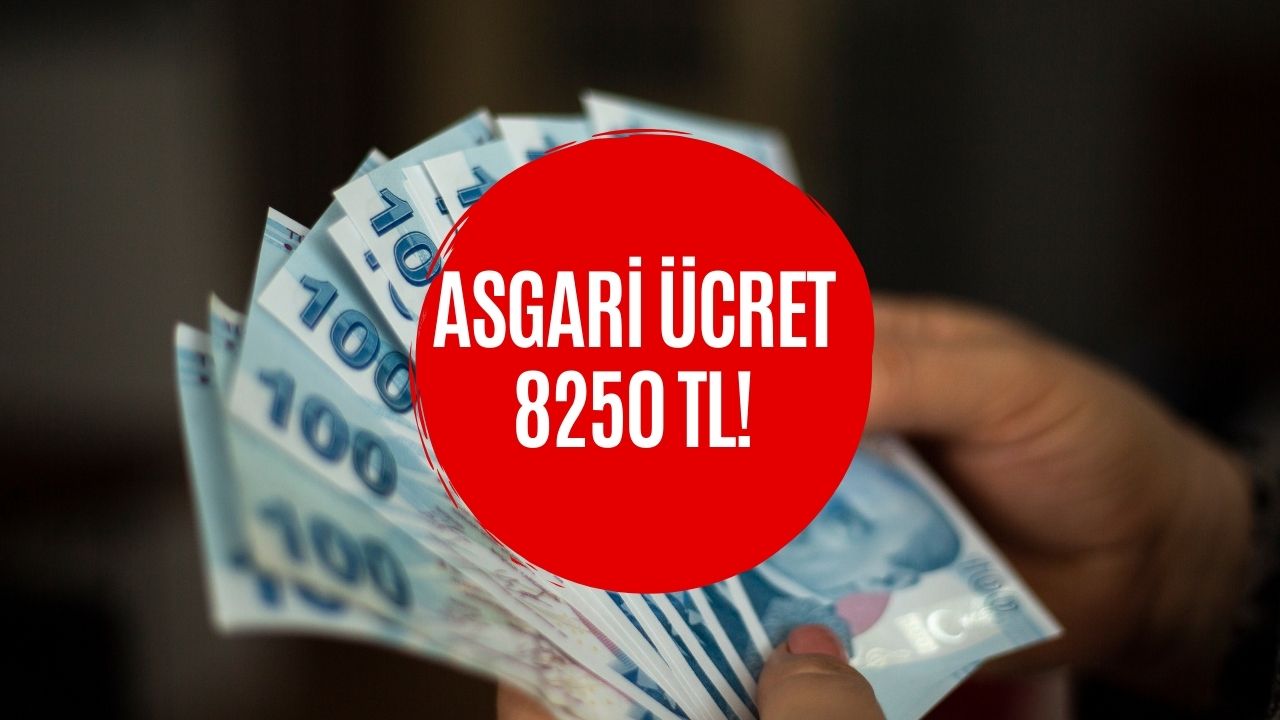 Beklenen Oran Geldi! Asgari Ücret 8 bin 250 TL Olacak!