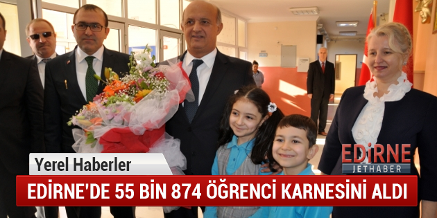 55 Bin 874 Öğrenci Karne Sevinci Yaşadı