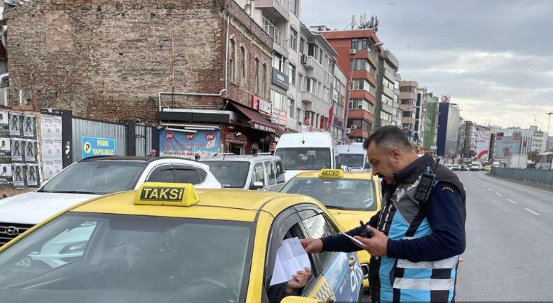 İstanbul'da Taksiler Denetlendi