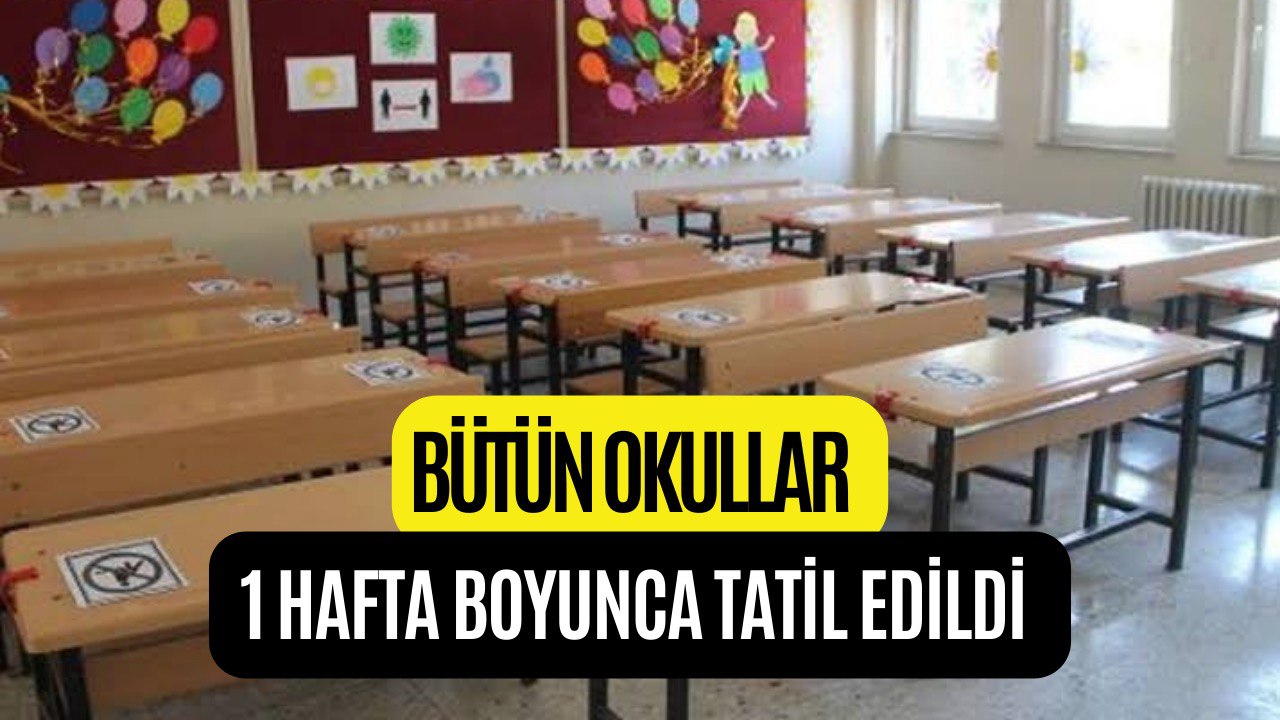 Eğitime 1 Hafta Ara Verildi! Bakan Mahmut Özer Duyurdu