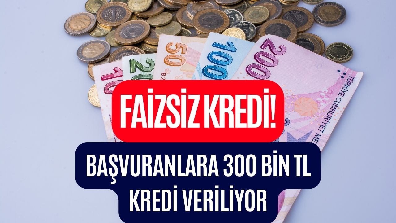 Faizsiz Kredi Fırsatı! Başvuran Herkese Faizsiz 300 Bin TL Kredi Fırsatı…