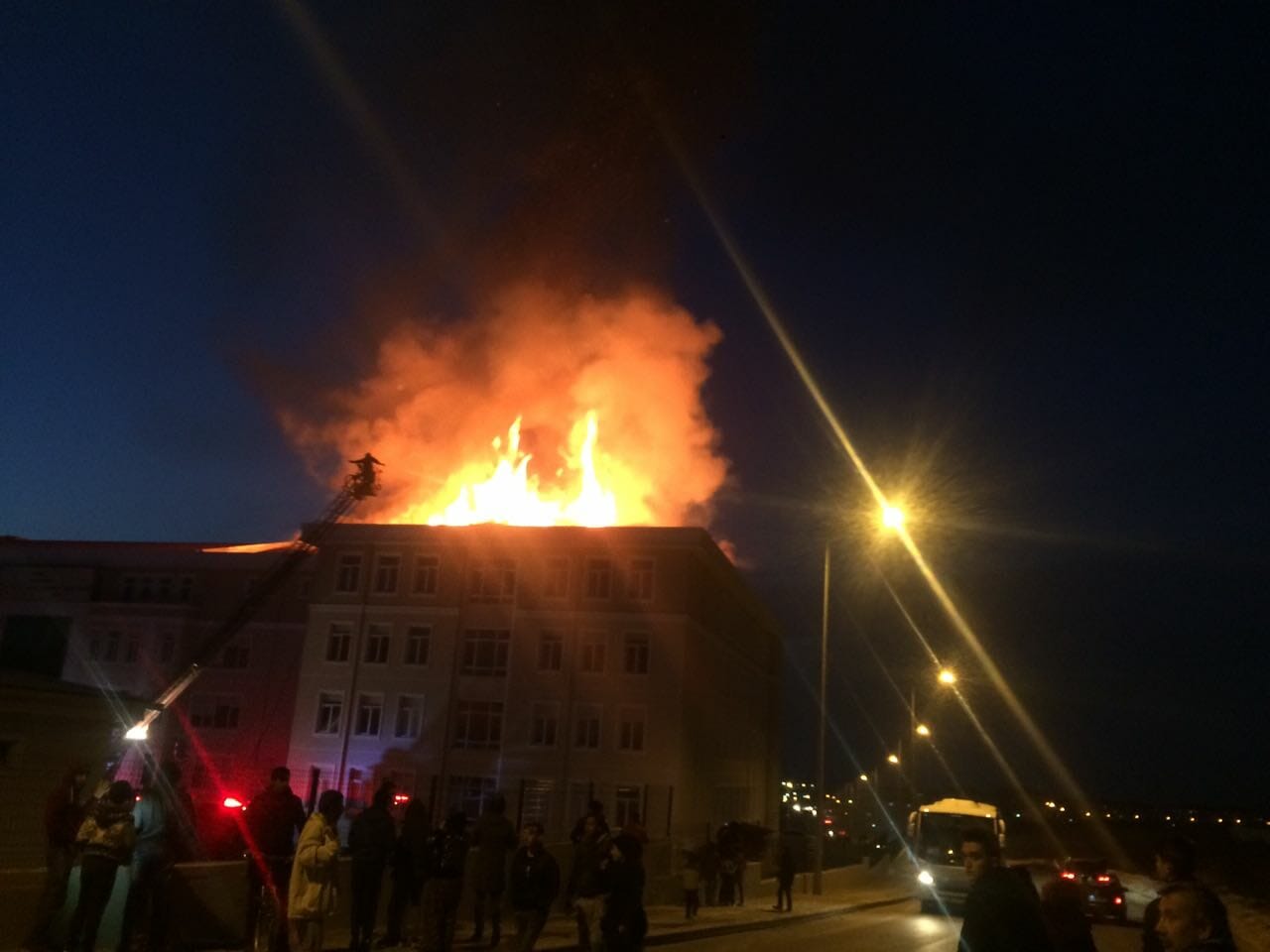 Edirne'de Okul Yangını