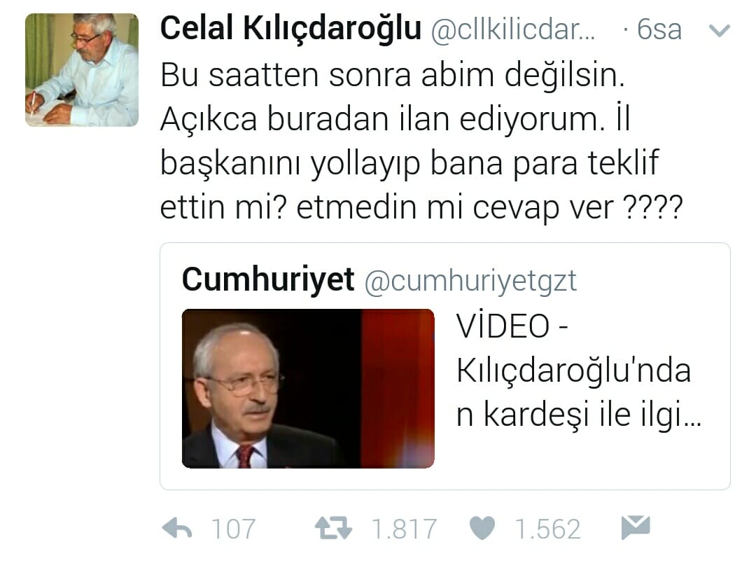 Kılıçdaroğlu: Para ve Tehditle Beni Susturamazsın