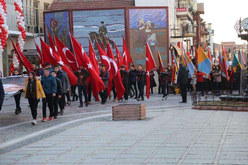 Atatürk'ün Edirne'ye Gelişinin 86. Yılı Törenlerle Kutlandı