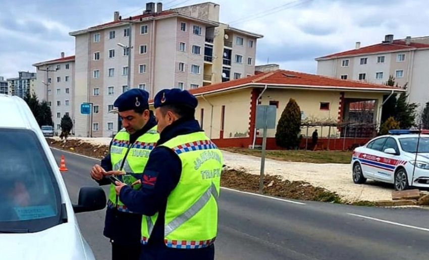 Keşan'da Kış Lastiği Denetimi Yapıldı