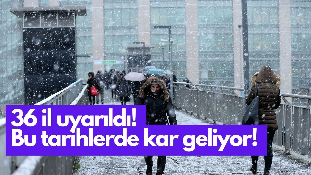 Meteoroloji Tam 36 İl İçin Kar Tarihini Verdi! Kara Kış Yolda...