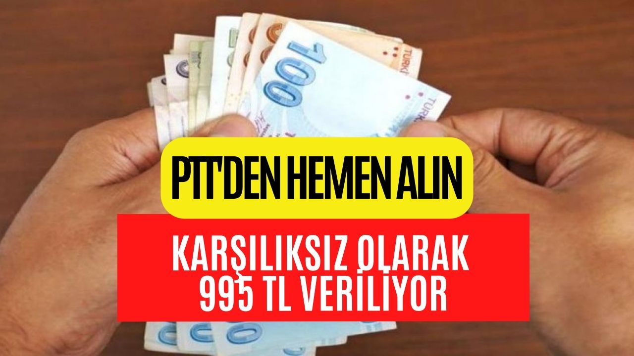 Devletten Bir Destek Daha! Karşılıksız Olarak 995 TL Destek Verilecek! PTT’den Ödemelerinizi Alabilirsiniz