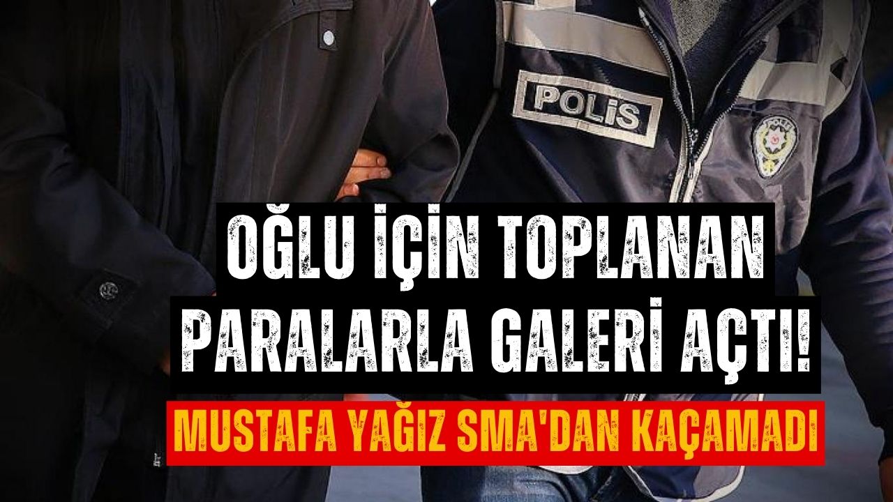 Canlı Yayında Gözaltı... SMA Hastası Oğluna Toplanan Paralarla Galeri Açmış!