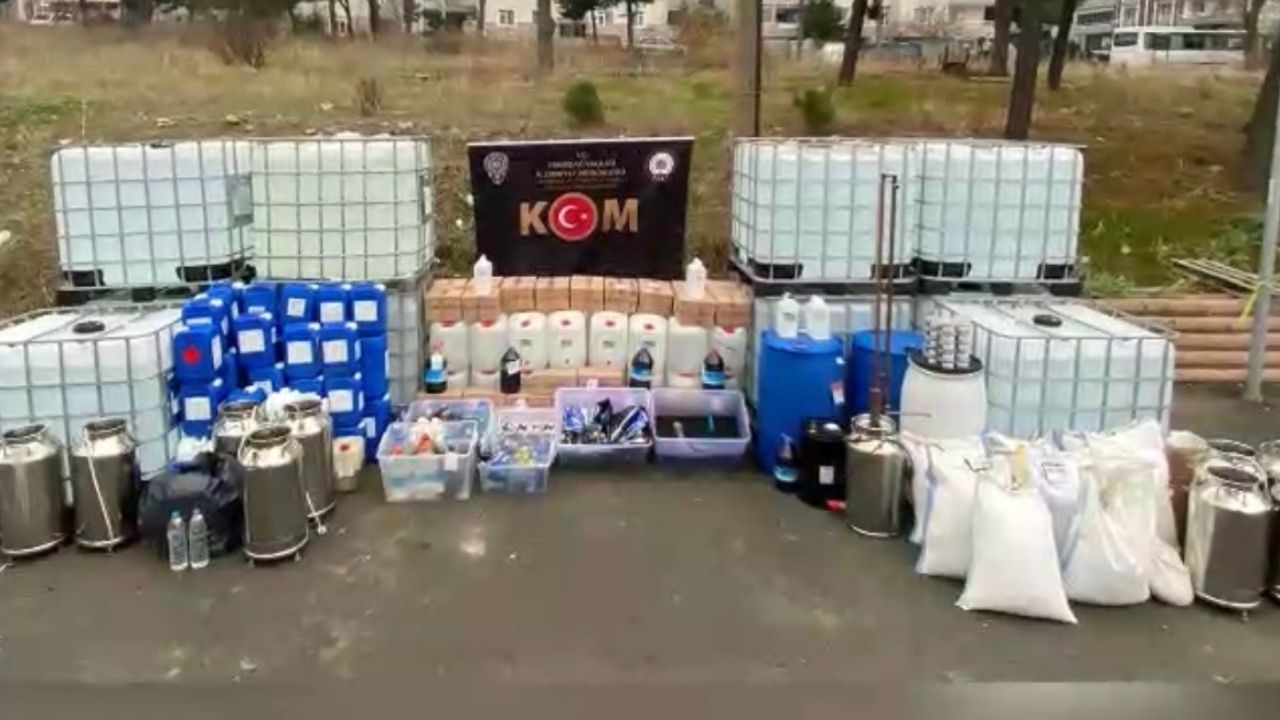 Tekirdağ ve Kırklareli'nde Operasyon: 15 Bin 409 Litre Litre Ele Geçirildi