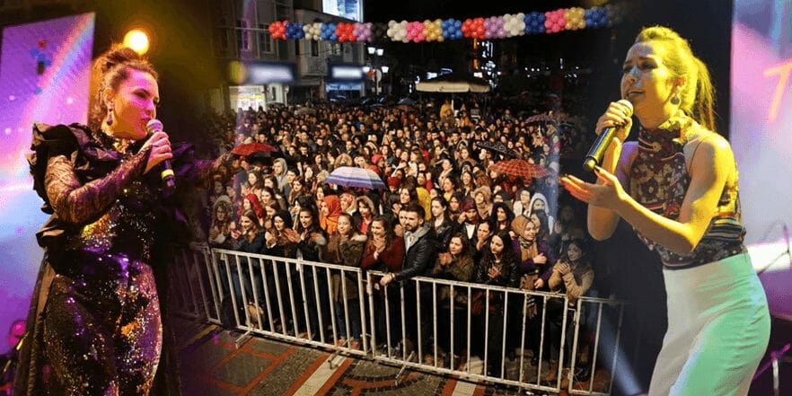 Kadınlar Günü Konserine Yağmur Engel Olamadı