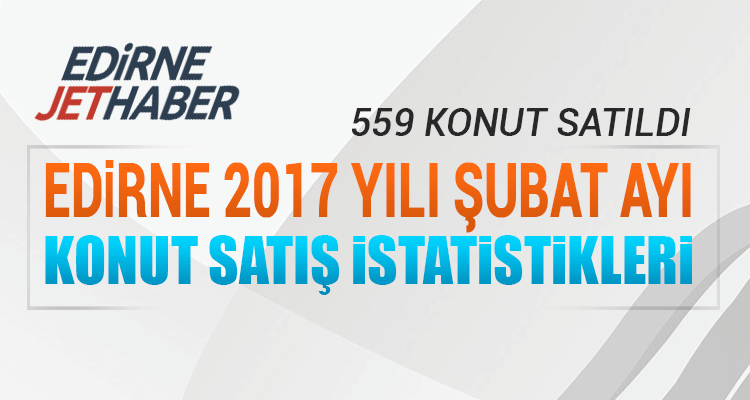 Şubat Ayında Edirne'de 559 Konut Satıldı