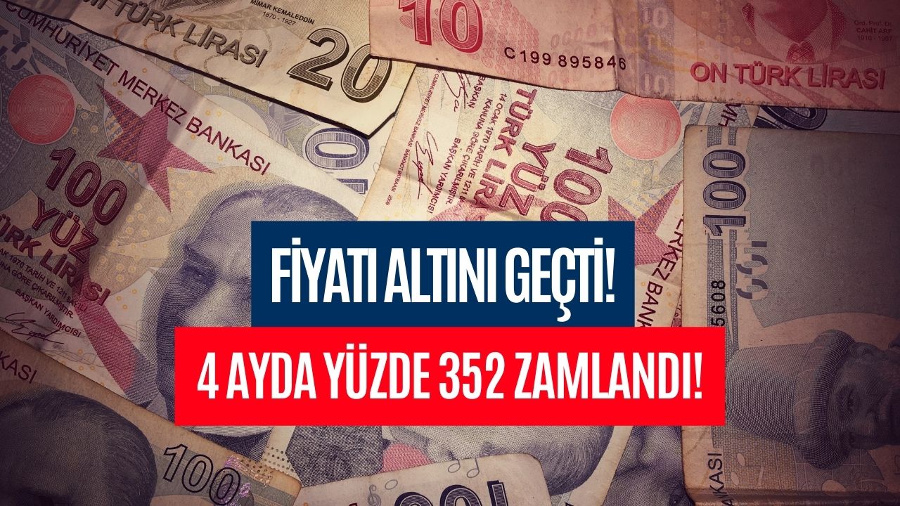 Fiyatı Altını Bile Geçti! 4 Ayda Yüzde 352 Zamlandı!