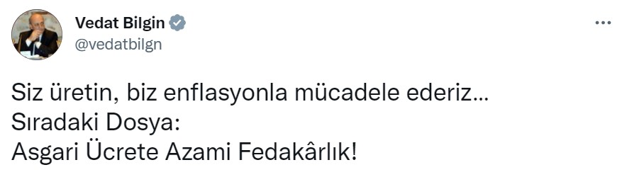 Asgari Ücret Zammı Öncesi Çalışma Bakanı Sosyal Medyadan Paylaşım Yaptı! İşte O Paylaşım