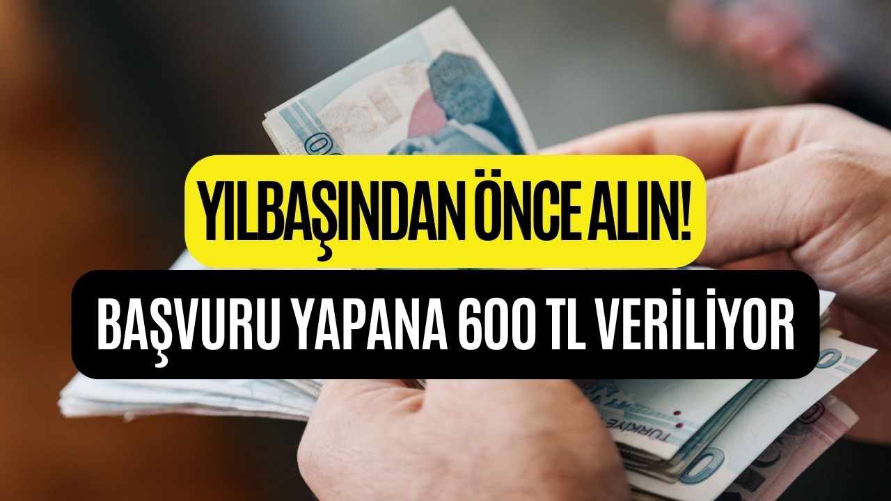 Yılbaşından Önce Hemen Alın! Başvuru Yapana 600 TL Ödeme Yapılıyor