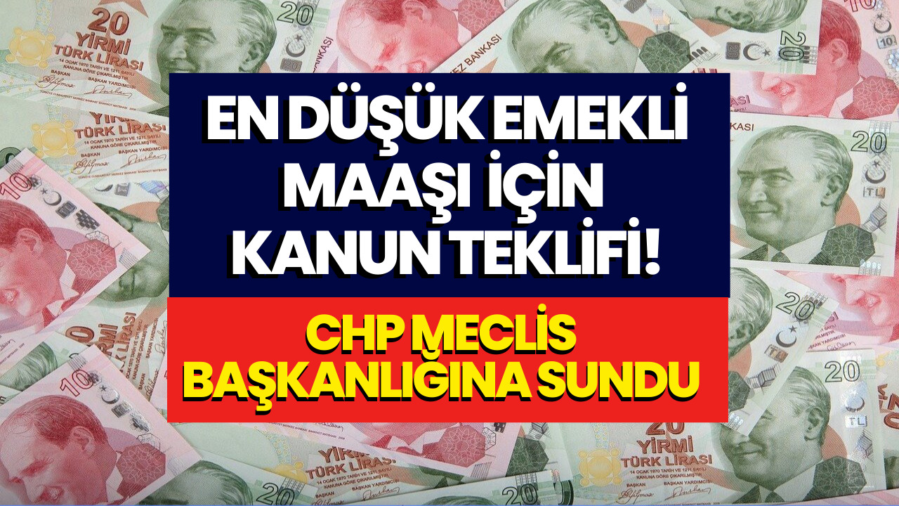 Emekli Maaşları İçin Kanun Teklifi: En Düşük Emekli Maaşı Asgari Ücret Seviyesine Çıkarılsın!