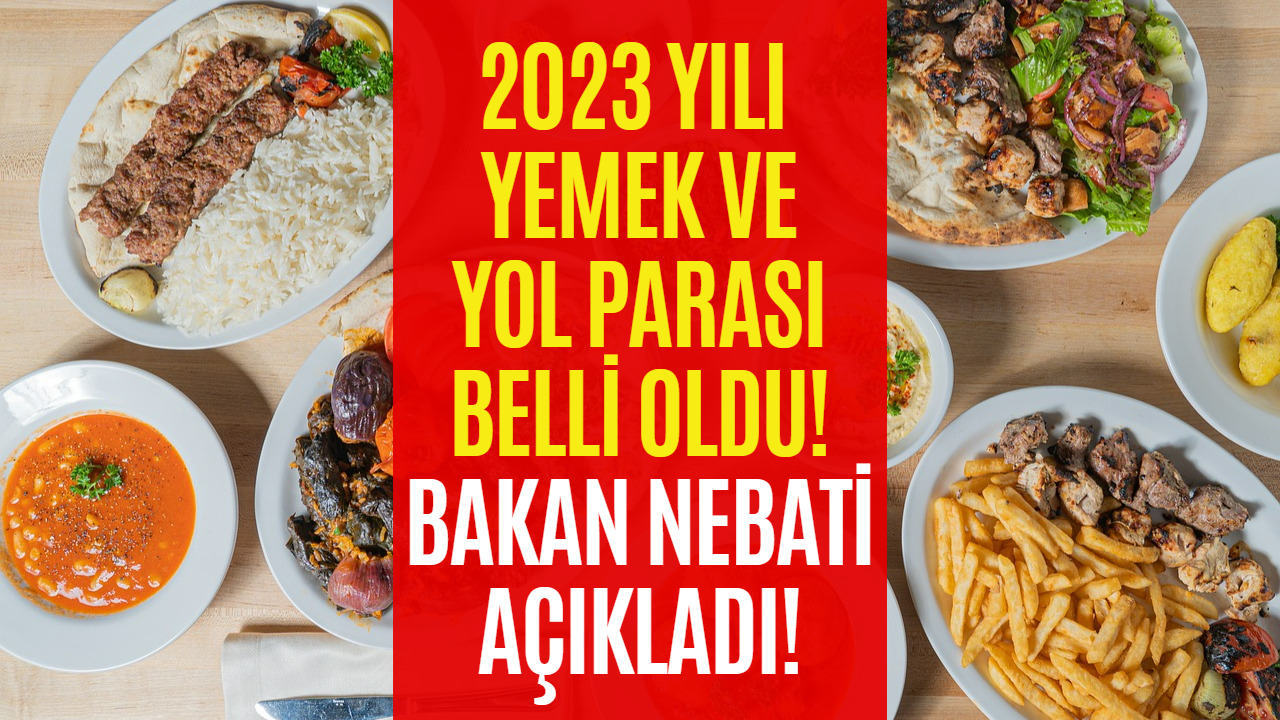 Yemek ve Yol Ücreti Belli Oldu! Bakan Nebati 2023 Yemek ve Yol Ücretini Açıkladı