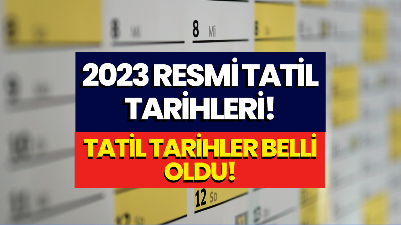 Yeni Yıla Artık Saatler Kaldı! 2023 Resmi Tatil Tarihleri Belli Oldu